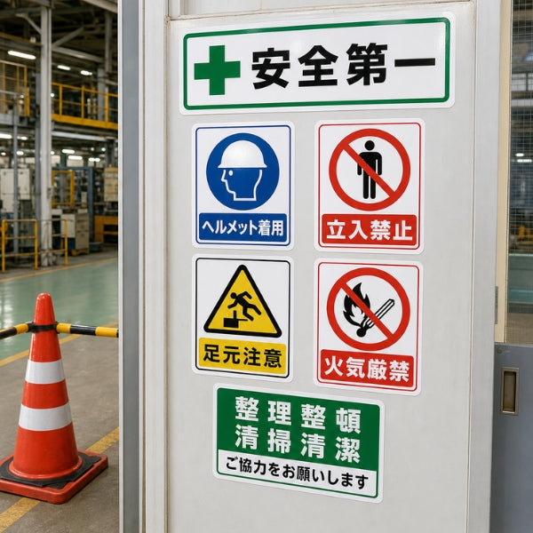 工事現場の安全表示